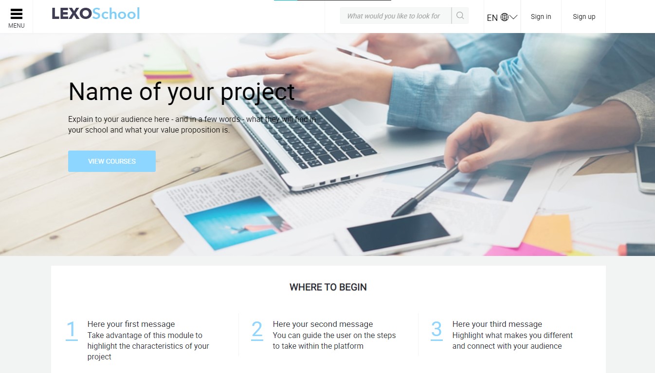 screenshot of Foxize Cloud
